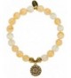 EvaDane Natural Gemstone Sunflower Bracelet