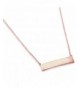 Rosegold Plated Sterling Engraveable Necklace