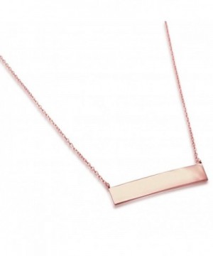 Rosegold Plated Sterling Engraveable Necklace