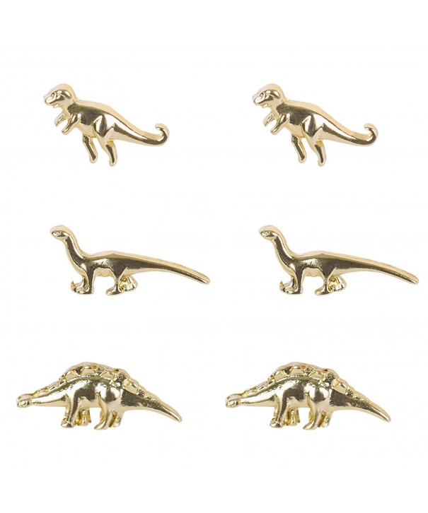 Jewelry Cartilage Dinosaur Earrings Gold Color