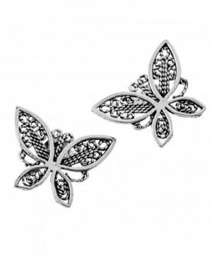 YACQ Jewelry Sterling Butterfly Earrings