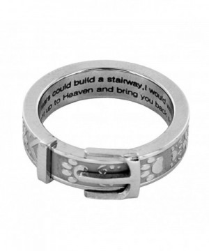 Print Collar Remembrance Ring Silver