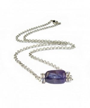 Amethyst Crystal Roundell Necklce Assembeled