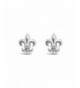 Sterling Silver Fleur Earrings Hypoallergenic