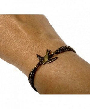 Swallow Bracelet Vintage Solid Bronze