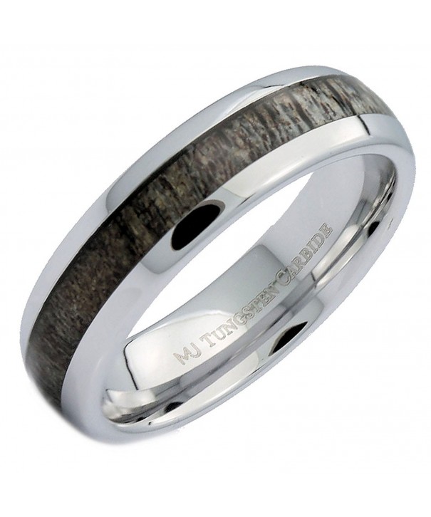 MJ Natural Antler Tungsten Carbide