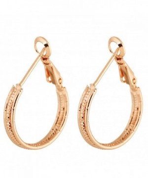 YAZILIND Circle Polished Plated Earrings