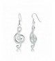 Sterling Silver Musical Polished Earrings