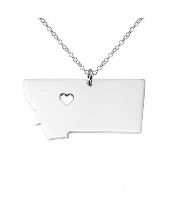 Silver Stainless Pendant Necklace MT