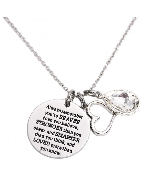 Awareness Necklace Birthstone Graduation Encouragement