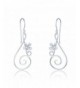 MBLife Sterling Silver Musical Earrings