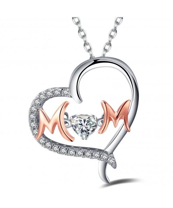 Caperci Sterling Pendant Necklace Zirconia