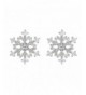 EVER FAITH Sterling Zirconia Snowflake
