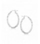 Sterling Silver Earrings Rhodium Plating