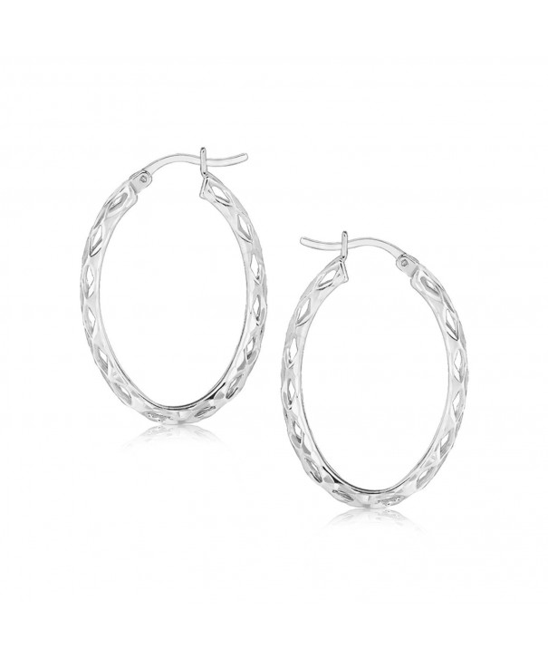 Sterling Silver Earrings Rhodium Plating