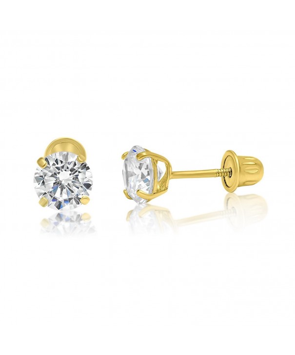 14k Yellow Gold Stud Earrings