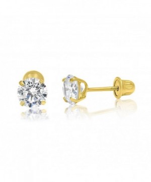 14k Yellow Gold Stud Earrings