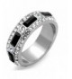 Stainless Steel Black Wedding Eternity