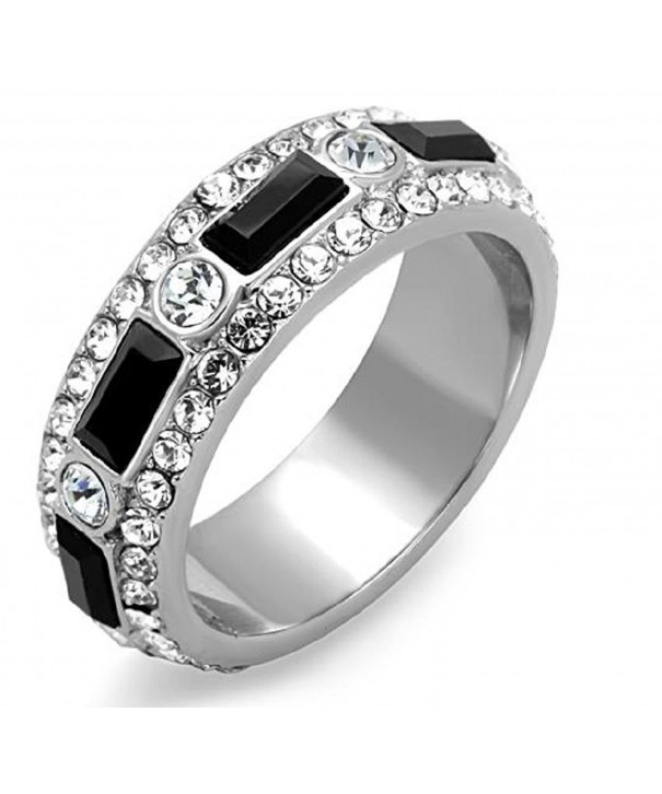 Stainless Steel Black Wedding Eternity