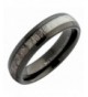 Antler Inlay Black Tungsten Carbide