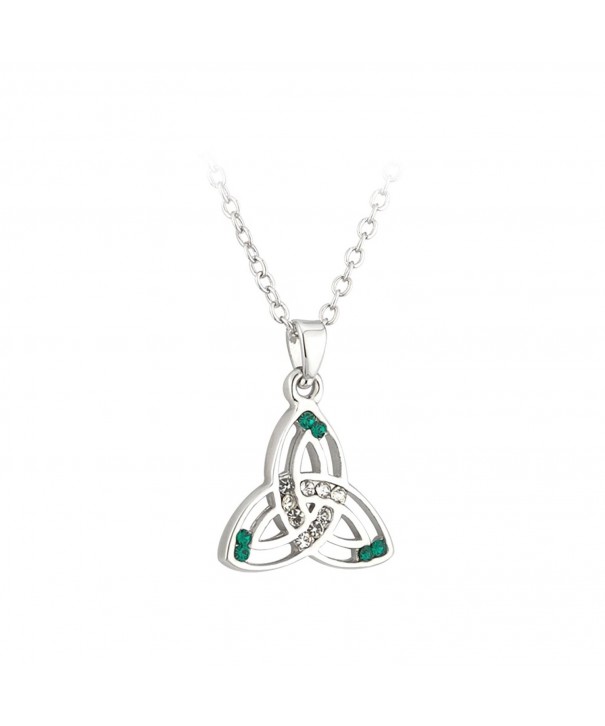 Jewelry Trinity Necklace Rhodium Ireland