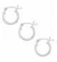 Sterling Silver Earrings Post Snap Closure