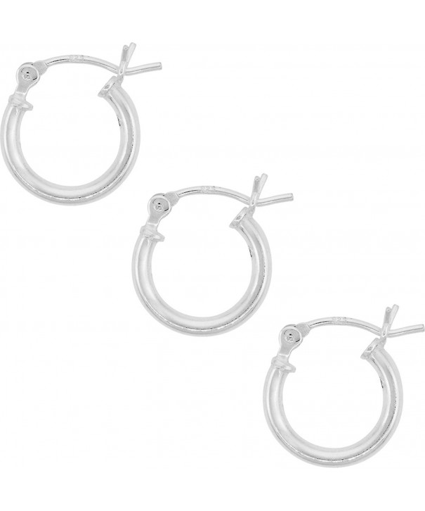 Sterling Silver Earrings Post Snap Closure