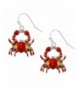 Liavys Red Crab Fashionable Earrings