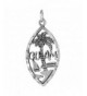 Sterling Silver Guam Word Pendant