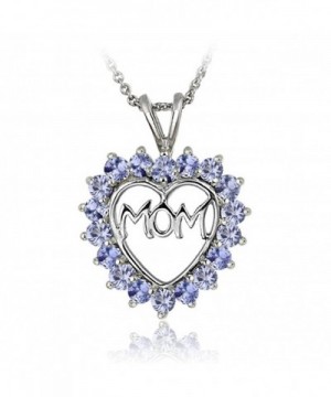 Sterling Silver Tanzanite Pendant Necklace