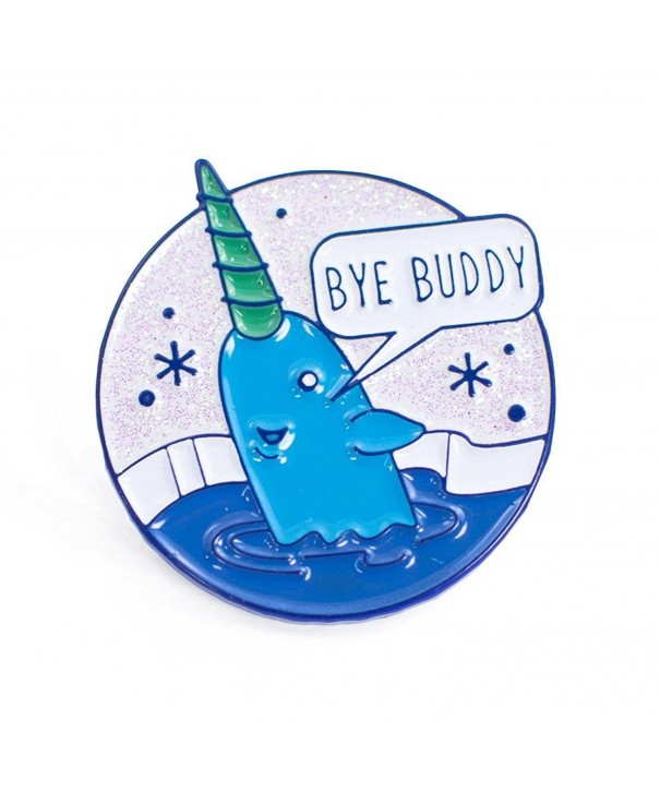 Bye Buddy Enamel Pin Narwhal