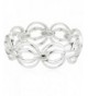 Napier 60480456 G03 Silver Tone Stretch Bracelet