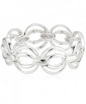 Napier 60480456 G03 Silver Tone Stretch Bracelet