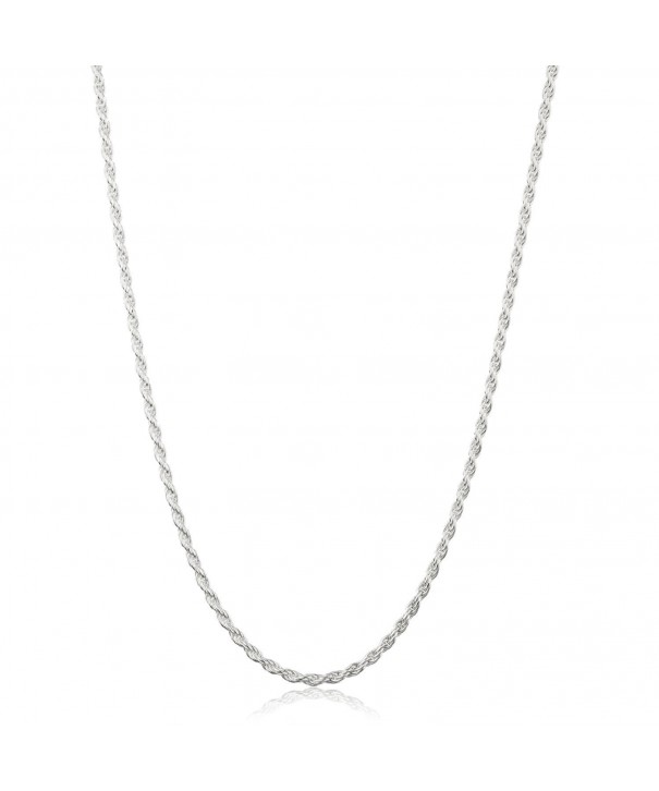 Sterling Diamond Cut Twister Necklace Jewelry