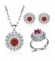 Jewelry Zirconia Resizable Earrings Necklaces