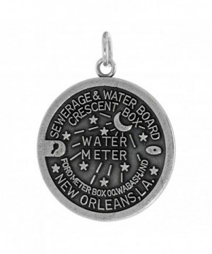 Sterling Silver Orleans Manhole Necklace