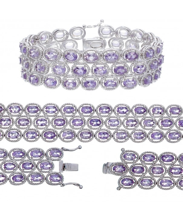 Vir Jewels B2305AABR Amethyst Bracelet