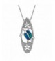 Sterling Silver Synthetic Surfboard Necklace