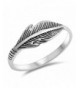 Feather Simple Thumb Sterling Silver