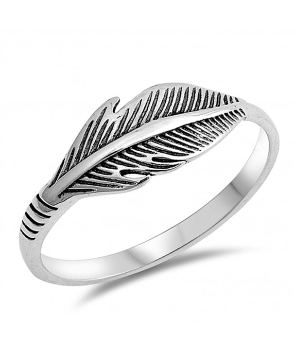 Feather Simple Thumb Sterling Silver