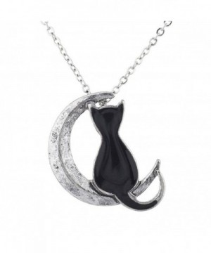 Lux Accessories Burnished Crescent Necklace