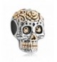 LuckyJewelry Halloween chamilia Bracelets Skeleton