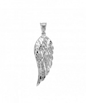 Textured Sterling Silver Angel Pendant