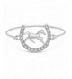 SENFAI Crystal Snaffle Bracelet Jewelry