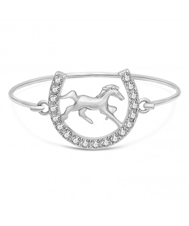 SENFAI Crystal Snaffle Bracelet Jewelry