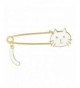 Sweater Party Brooch Women White