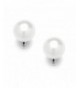 Mariell White Pearl Clip Earrings