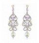 Janefashions Austrian Rhinestone Chandelier Earrings