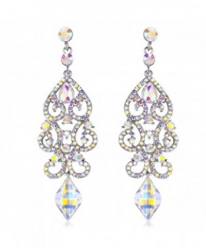 Janefashions Austrian Rhinestone Chandelier Earrings