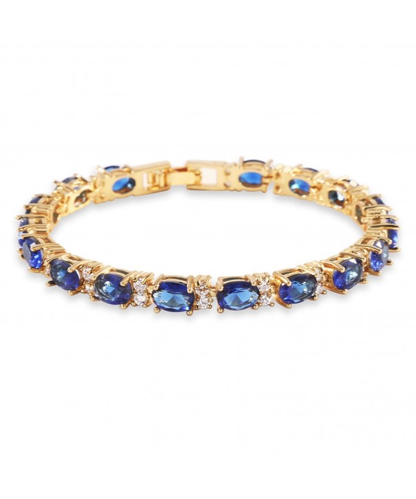 GULICX Bracelet Sparkling Sapphire Zirconia